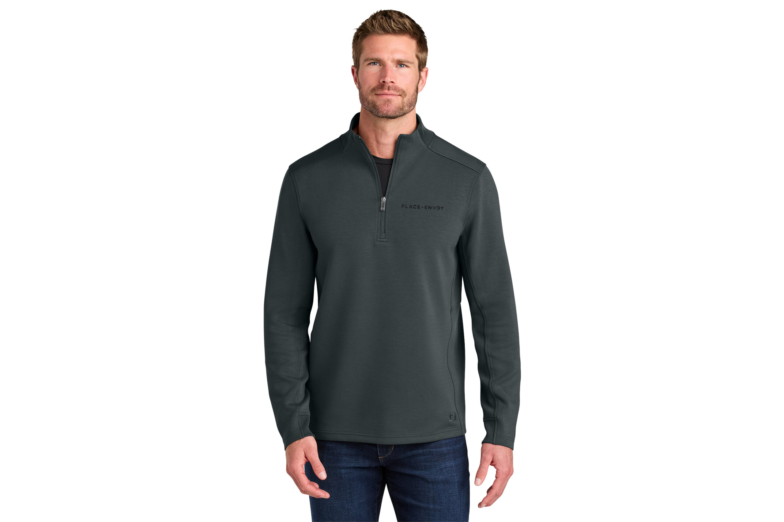 PLACE + ENVOY | OGIO® Men's Transcend 1/4-Zip - Image 3